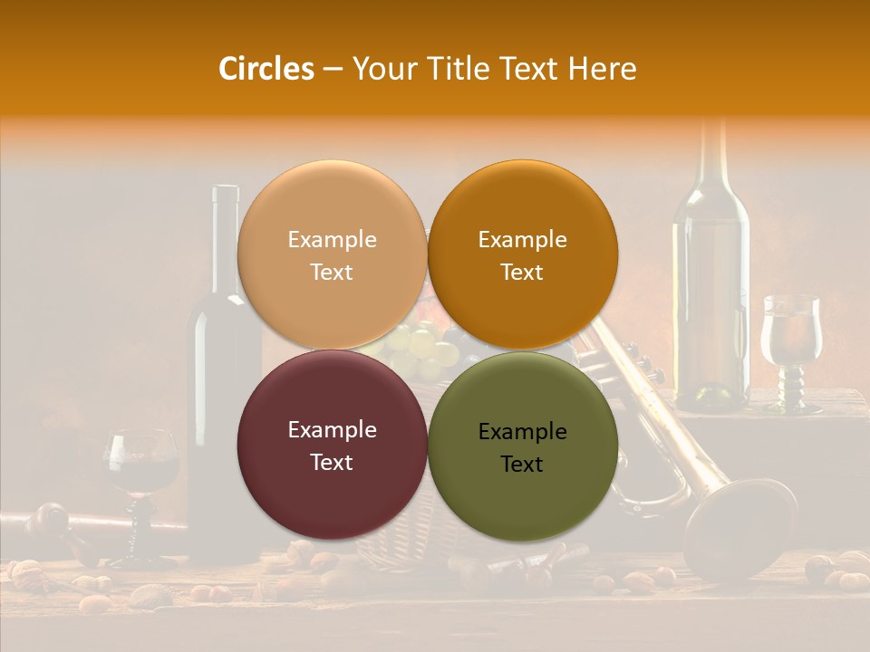 Wooden Wood Trumpet PowerPoint Template