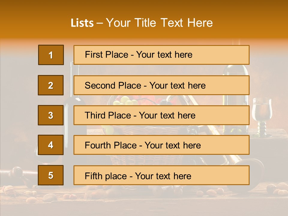 Wooden Wood Trumpet PowerPoint Template