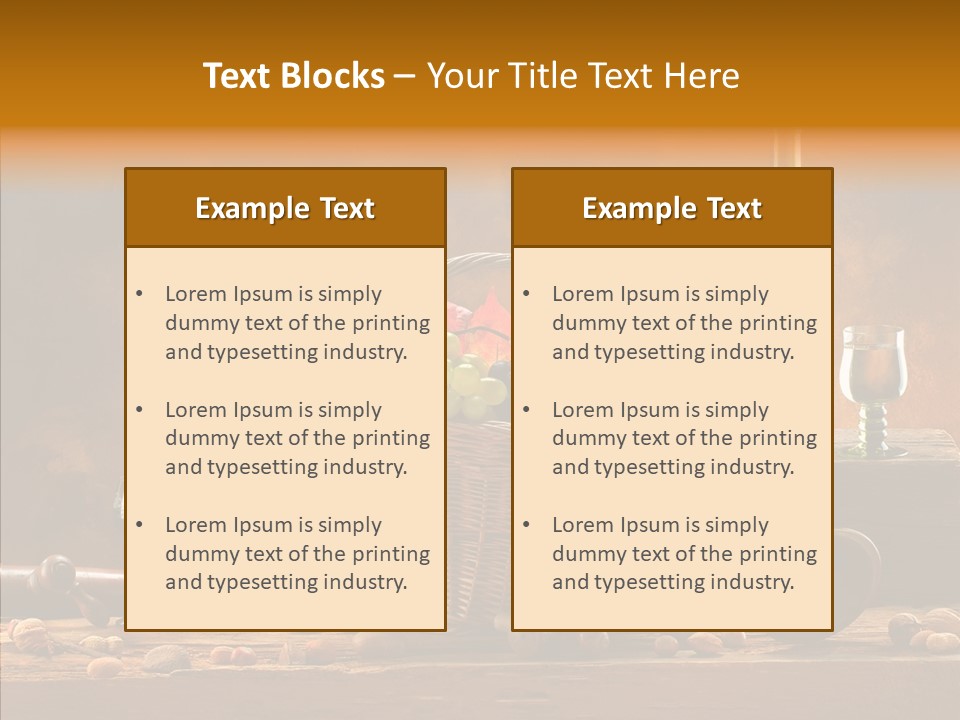 Wooden Wood Trumpet PowerPoint Template