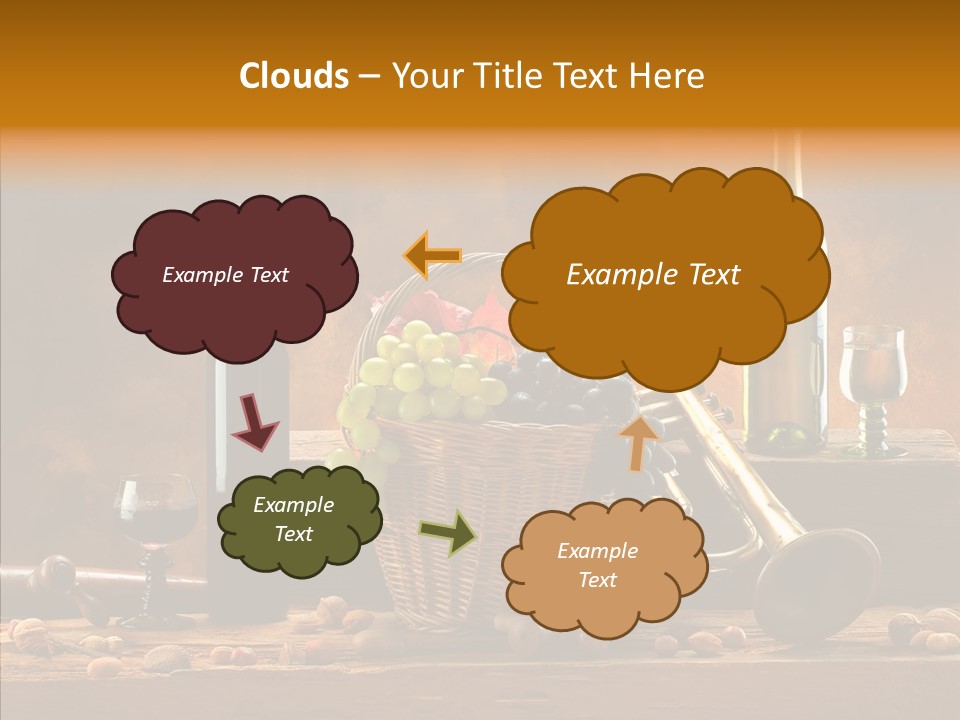 Wooden Wood Trumpet PowerPoint Template