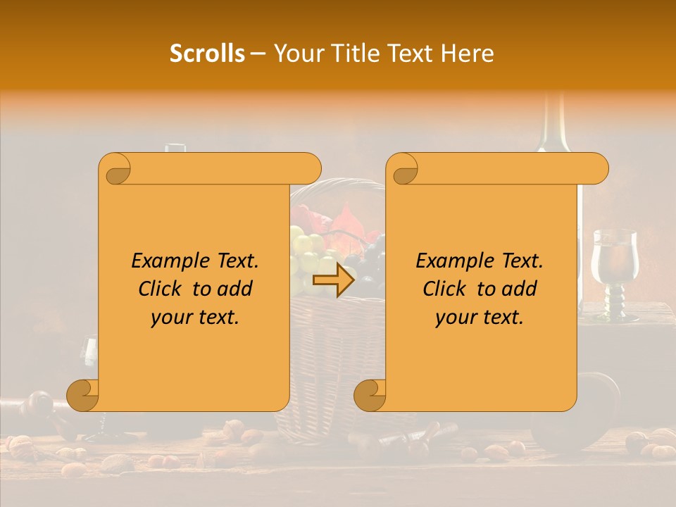 Wooden Wood Trumpet PowerPoint Template
