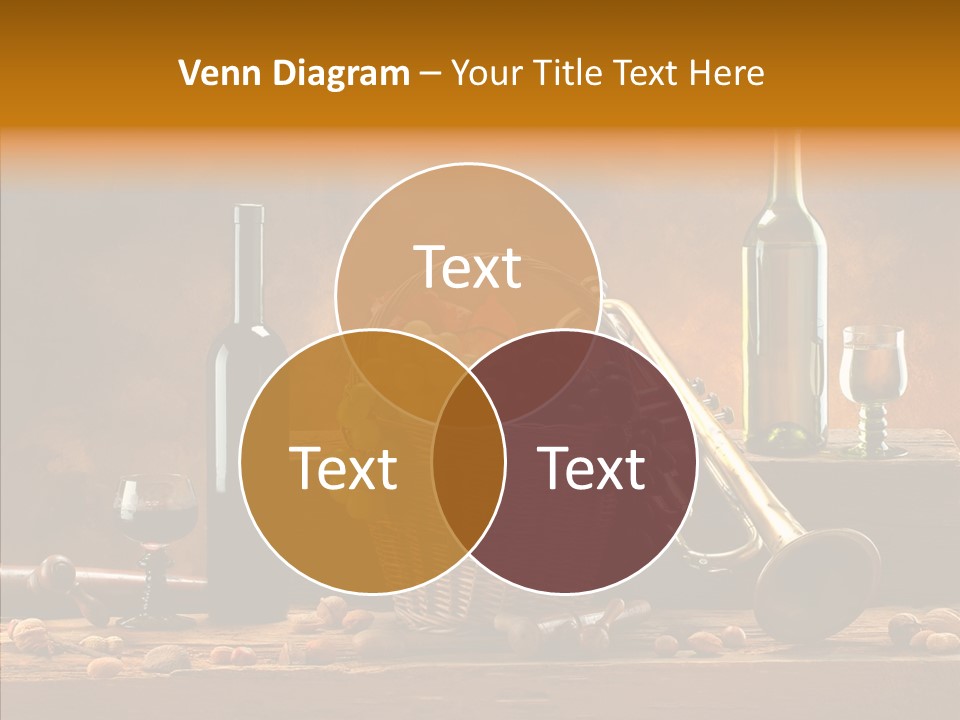 Wooden Wood Trumpet PowerPoint Template