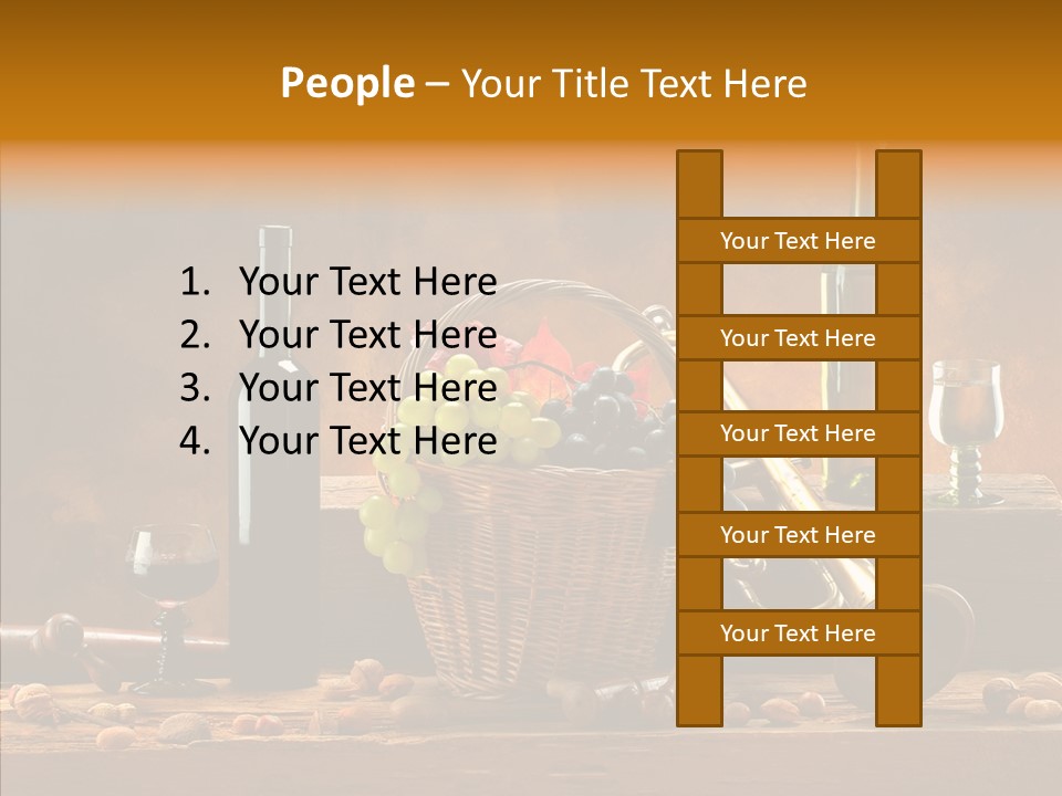 Wooden Wood Trumpet PowerPoint Template