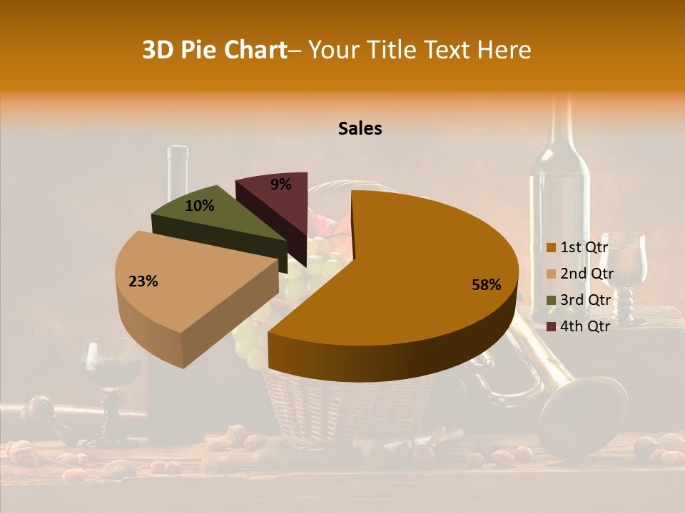 Wooden Wood Trumpet PowerPoint Template