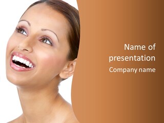 Skincare Isolated Lips PowerPoint Template