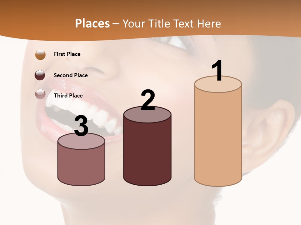 Skincare Isolated Lips PowerPoint Template