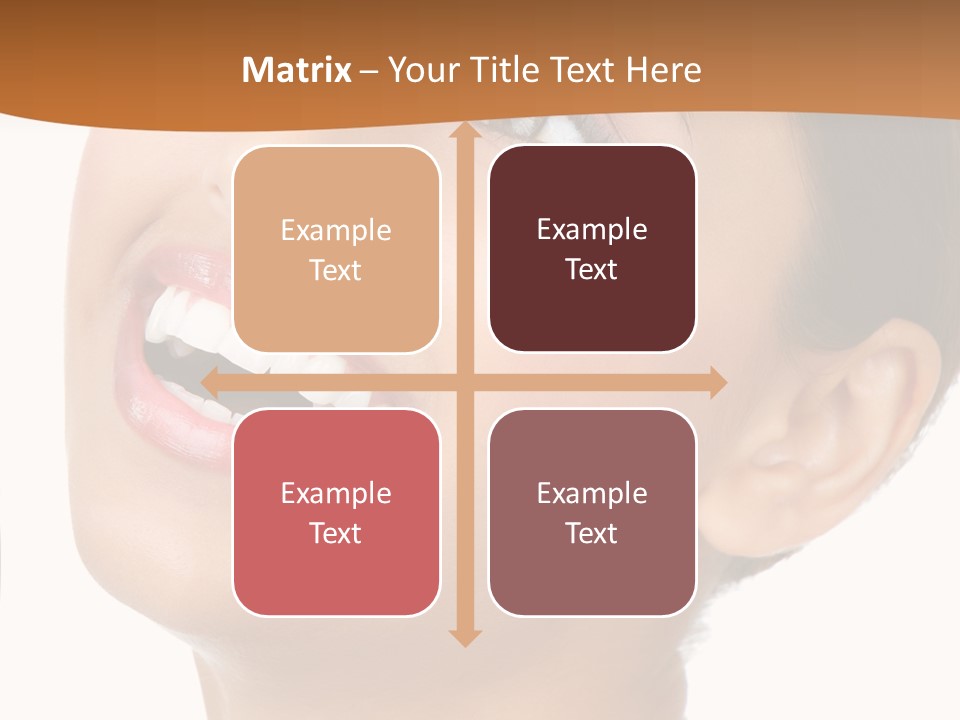 Skincare Isolated Lips PowerPoint Template