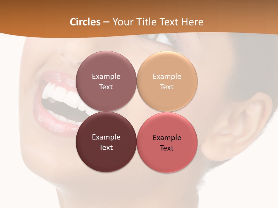 Skincare Isolated Lips PowerPoint Template
