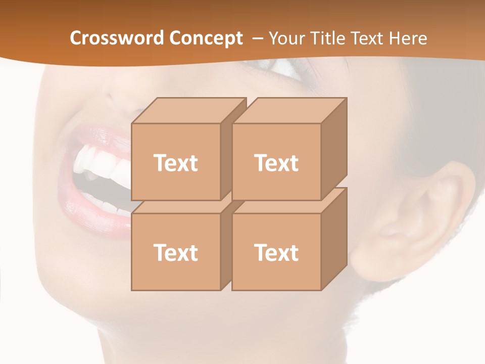 Skincare Isolated Lips PowerPoint Template