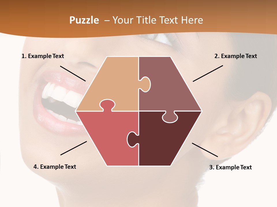 Skincare Isolated Lips PowerPoint Template