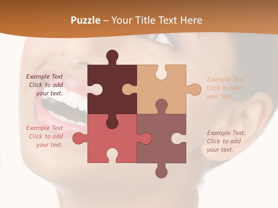 Skincare Isolated Lips PowerPoint Template