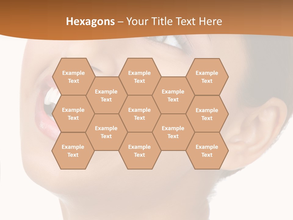 Skincare Isolated Lips PowerPoint Template