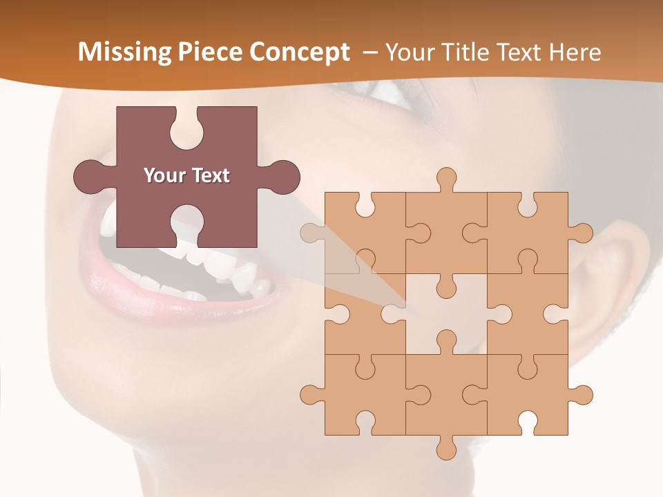 Skincare Isolated Lips PowerPoint Template