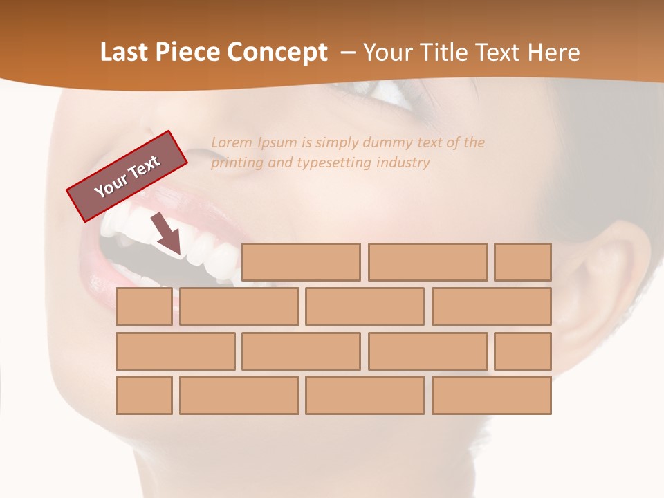 Skincare Isolated Lips PowerPoint Template