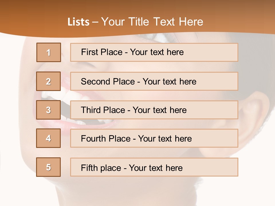 Skincare Isolated Lips PowerPoint Template