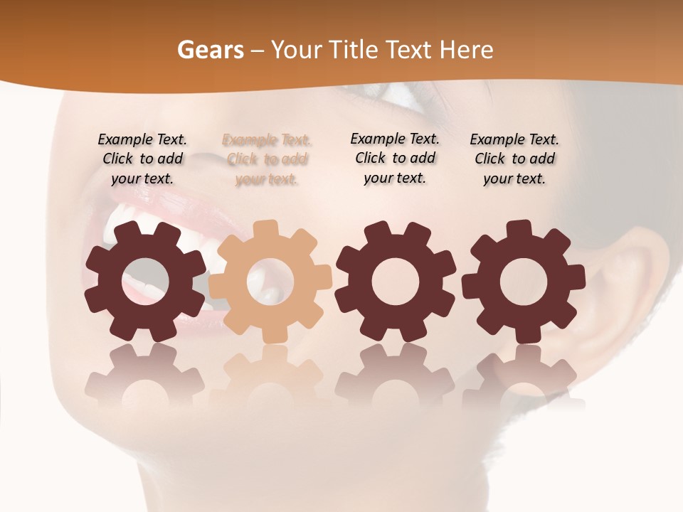 Skincare Isolated Lips PowerPoint Template