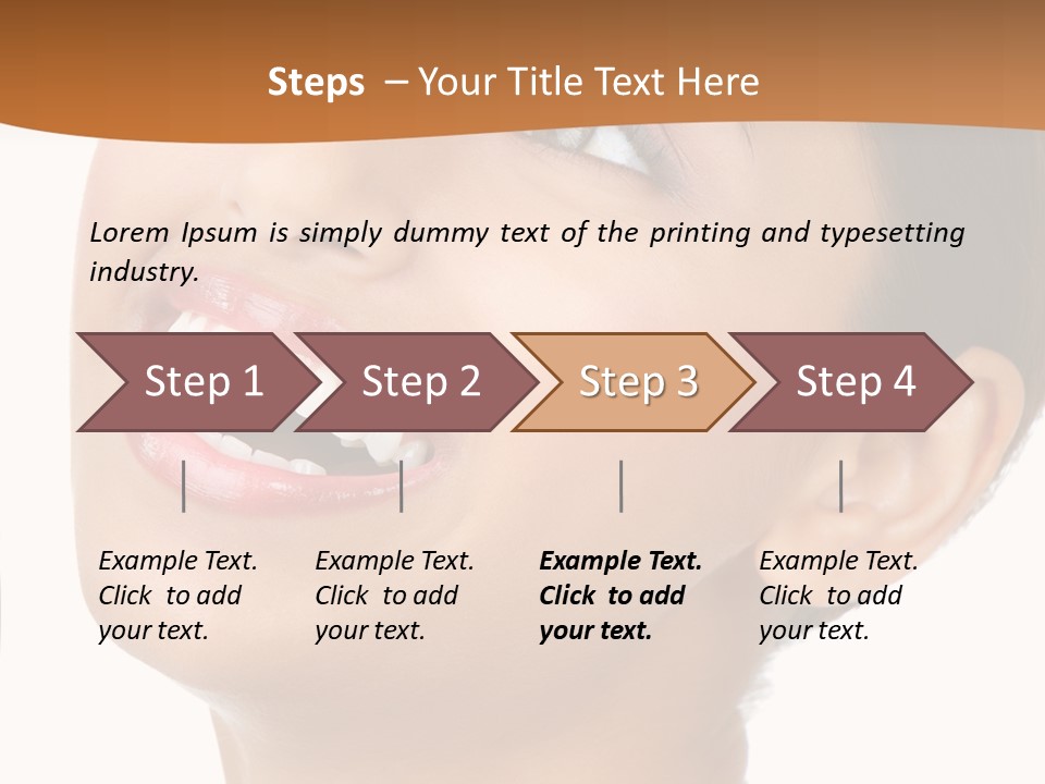 Skincare Isolated Lips PowerPoint Template