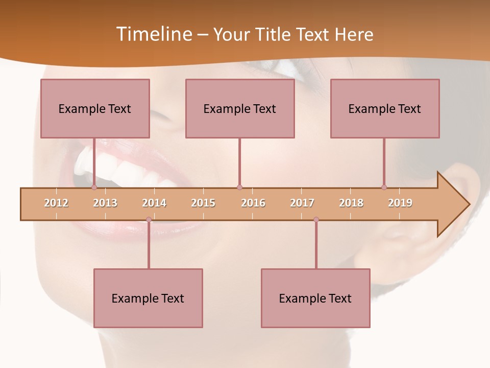 Skincare Isolated Lips PowerPoint Template
