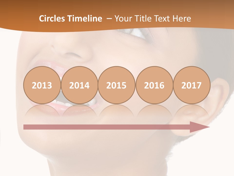 Skincare Isolated Lips PowerPoint Template