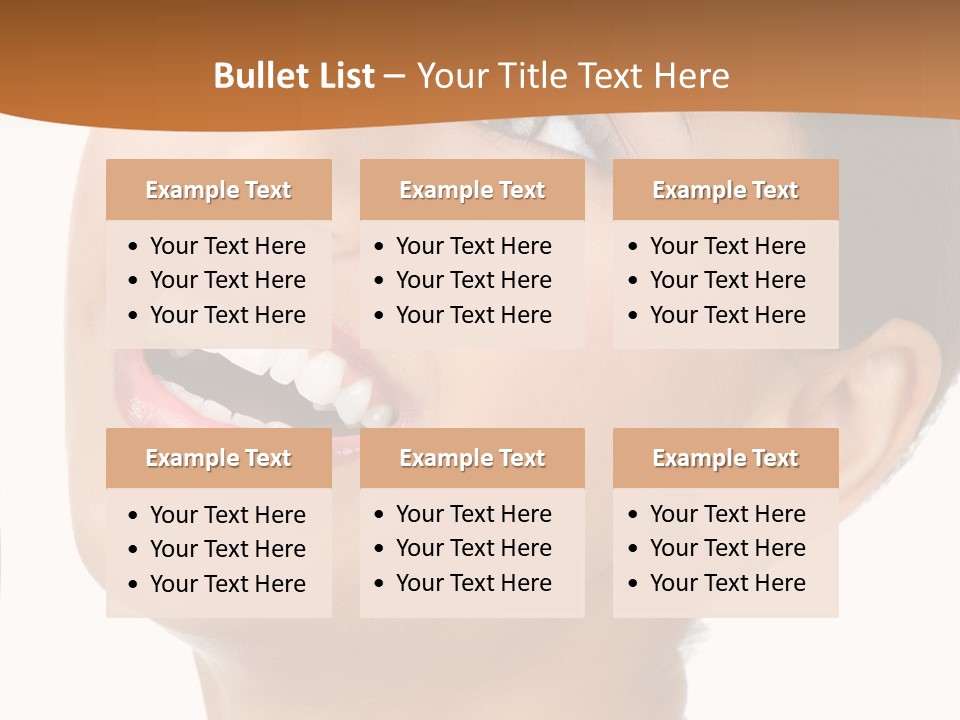 Skincare Isolated Lips PowerPoint Template