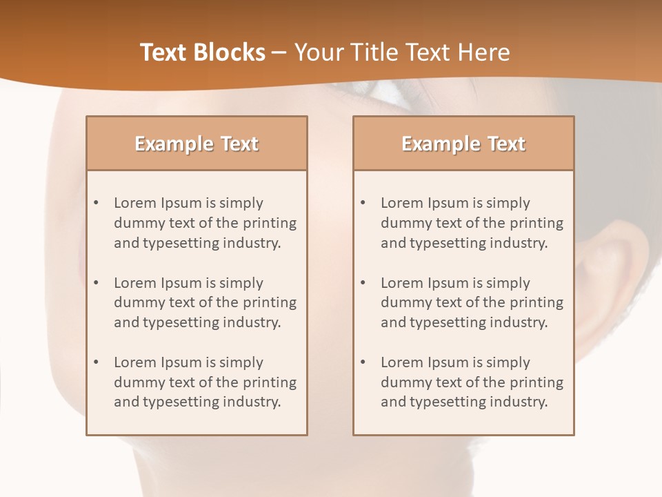Skincare Isolated Lips PowerPoint Template