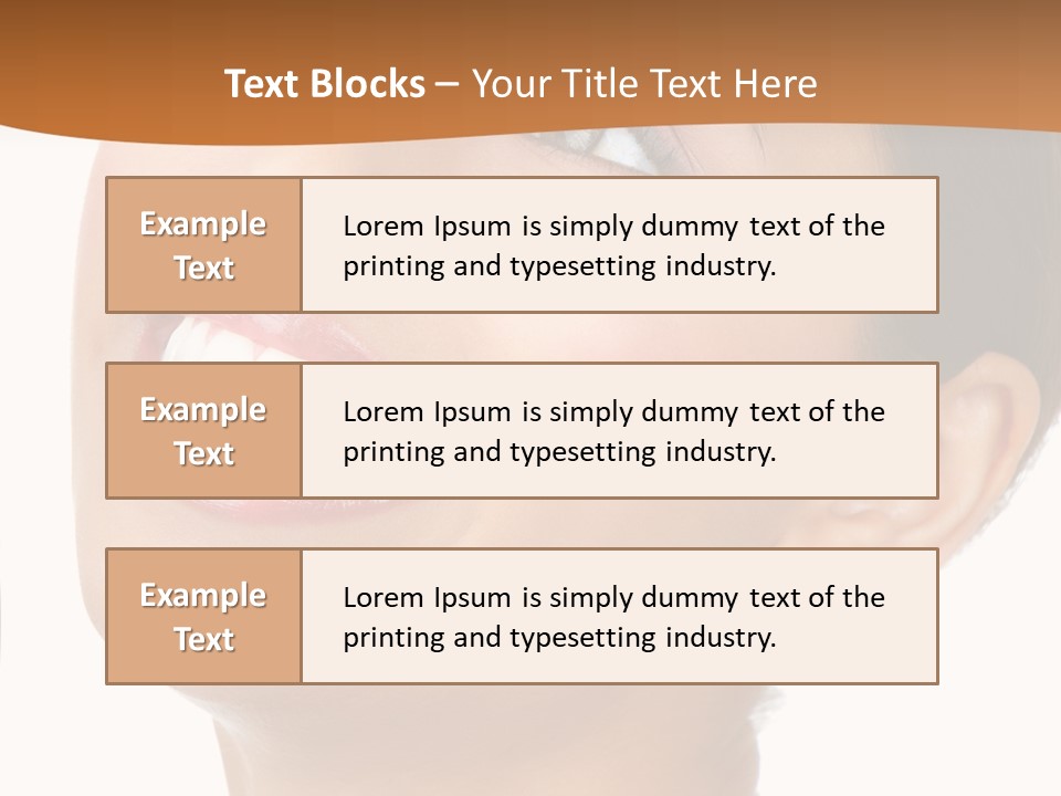 Skincare Isolated Lips PowerPoint Template