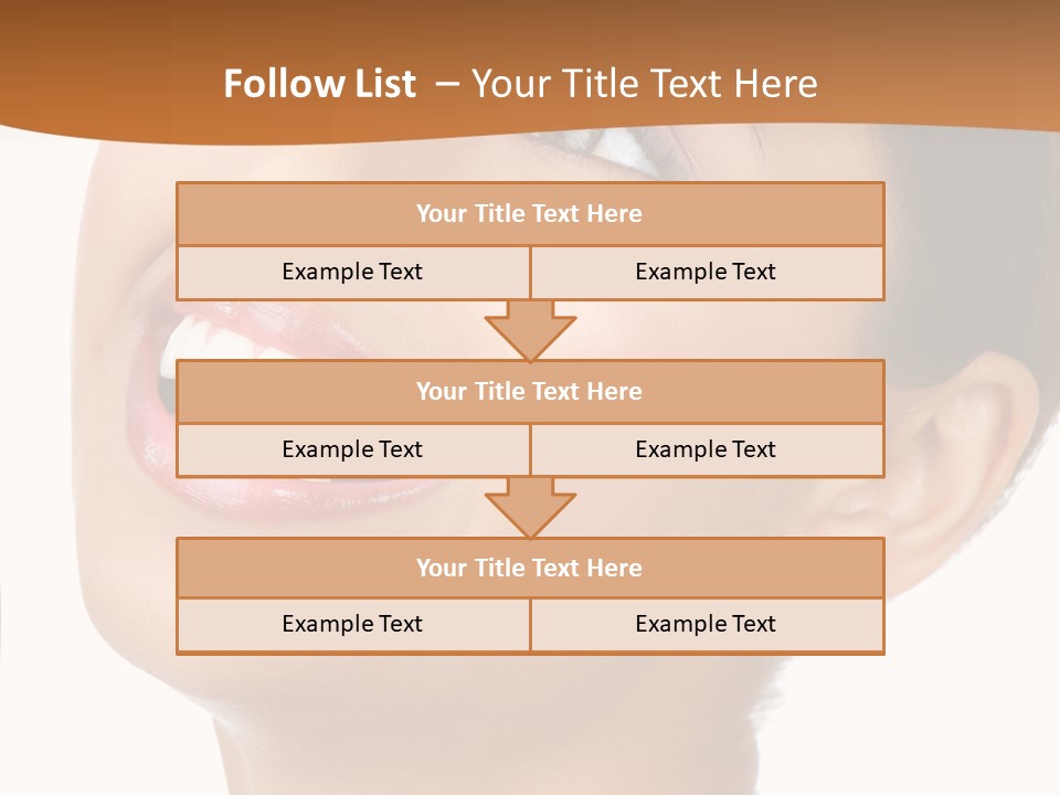 Skincare Isolated Lips PowerPoint Template