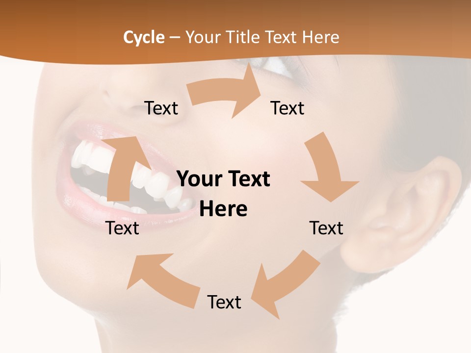 Skincare Isolated Lips PowerPoint Template