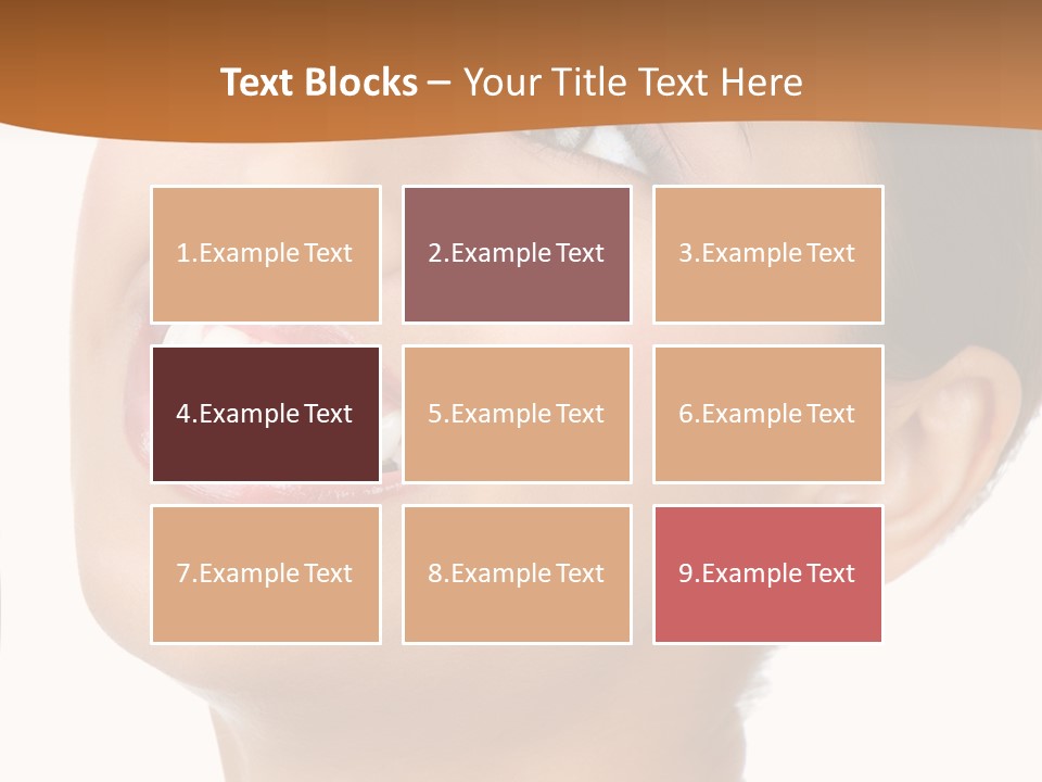 Skincare Isolated Lips PowerPoint Template