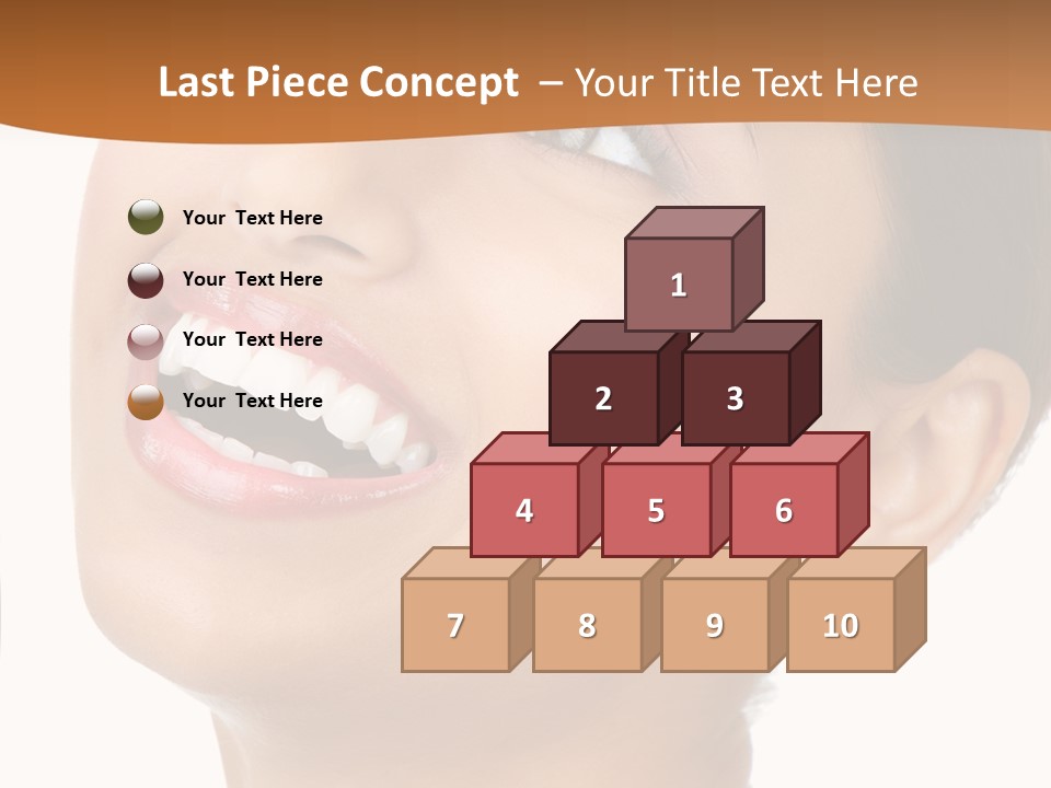 Skincare Isolated Lips PowerPoint Template