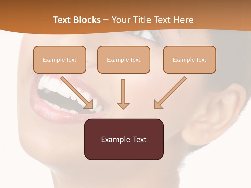 Skincare Isolated Lips PowerPoint Template