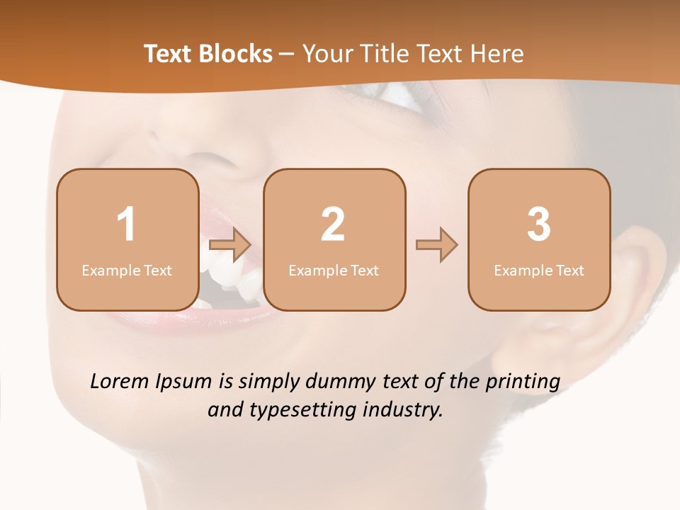 Skincare Isolated Lips PowerPoint Template