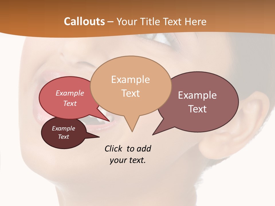 Skincare Isolated Lips PowerPoint Template