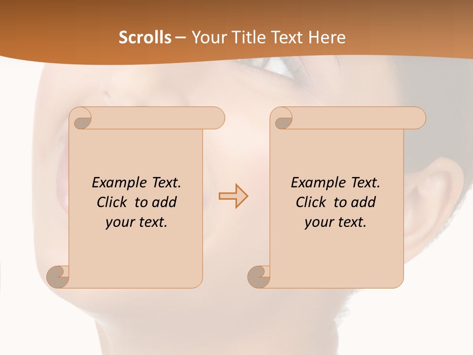 Skincare Isolated Lips PowerPoint Template