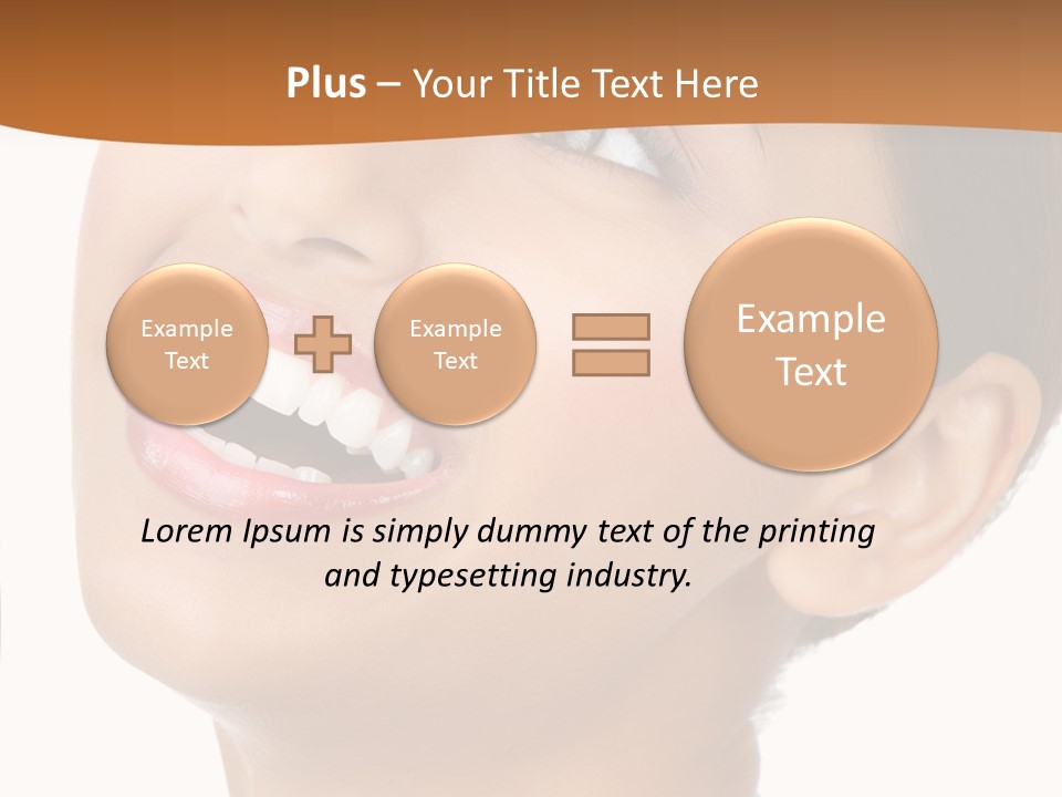 Skincare Isolated Lips PowerPoint Template