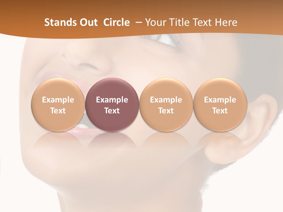 Skincare Isolated Lips PowerPoint Template
