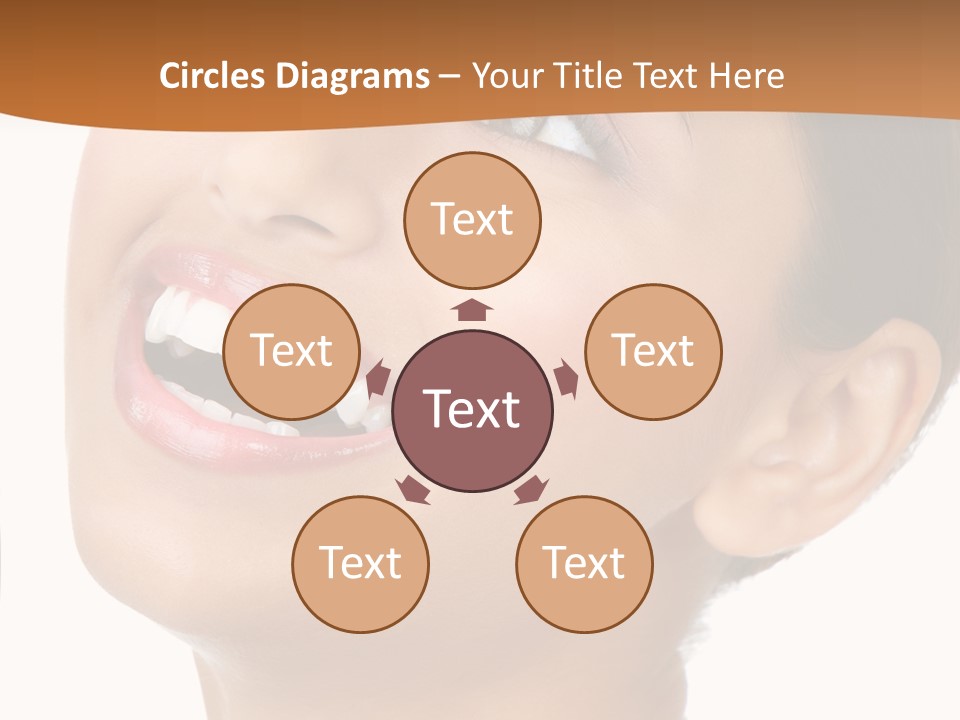 Skincare Isolated Lips PowerPoint Template