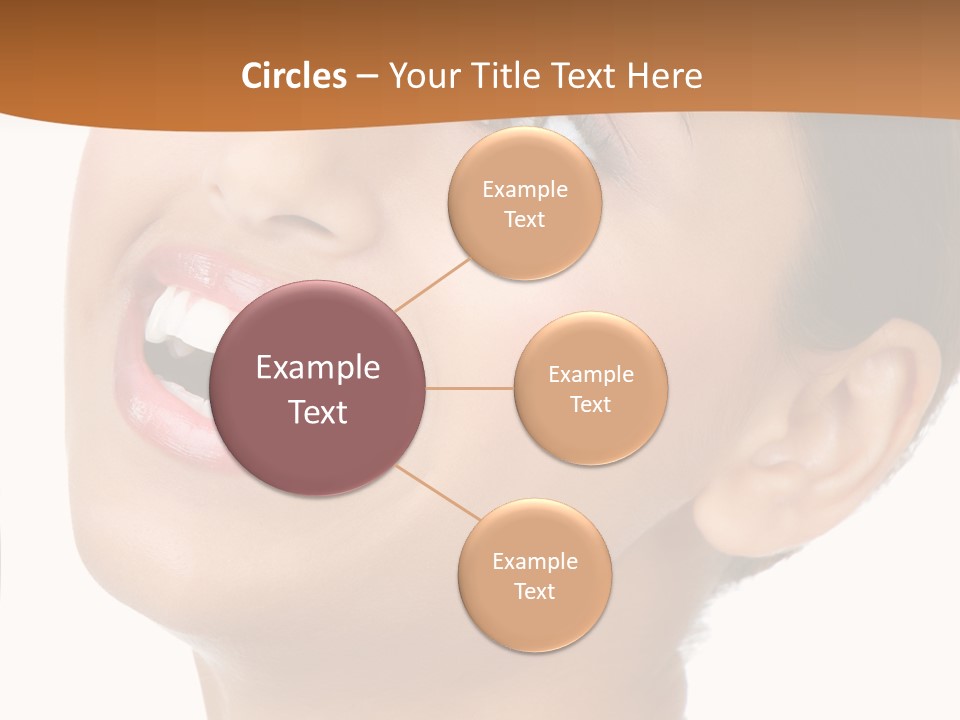 Skincare Isolated Lips PowerPoint Template