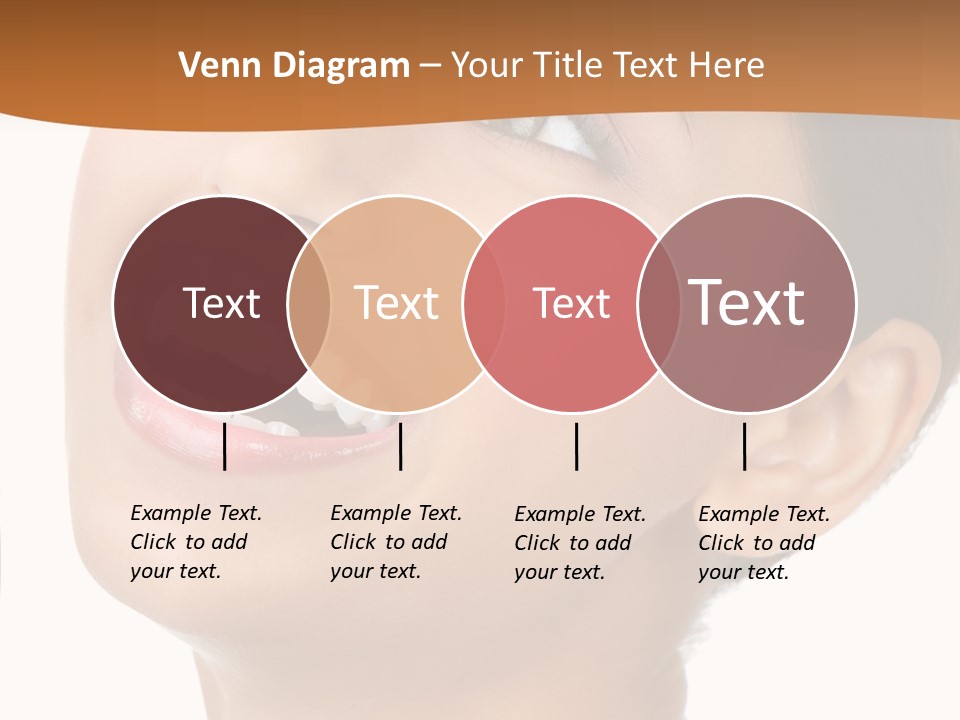 Skincare Isolated Lips PowerPoint Template