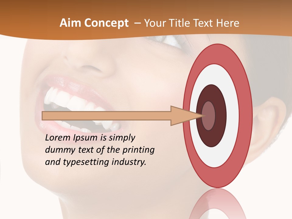 Skincare Isolated Lips PowerPoint Template
