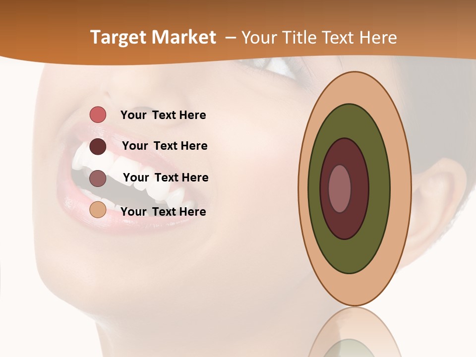 Skincare Isolated Lips PowerPoint Template