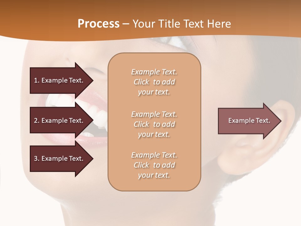 Skincare Isolated Lips PowerPoint Template