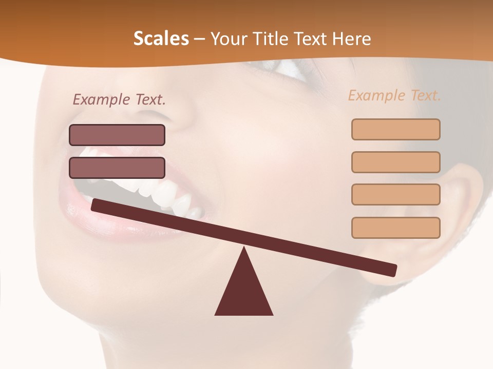 Skincare Isolated Lips PowerPoint Template