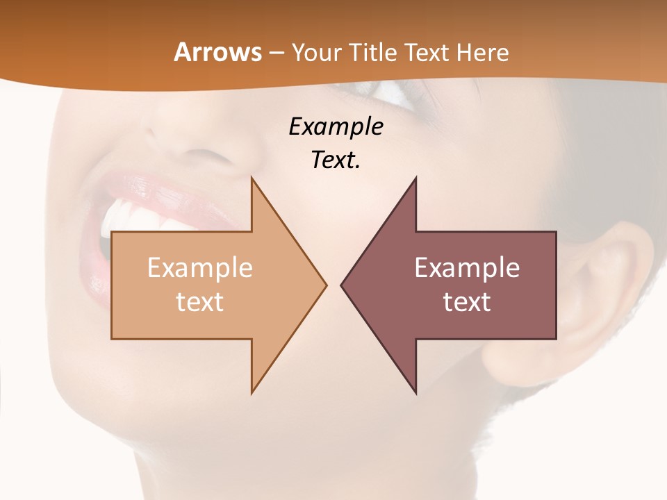 Skincare Isolated Lips PowerPoint Template