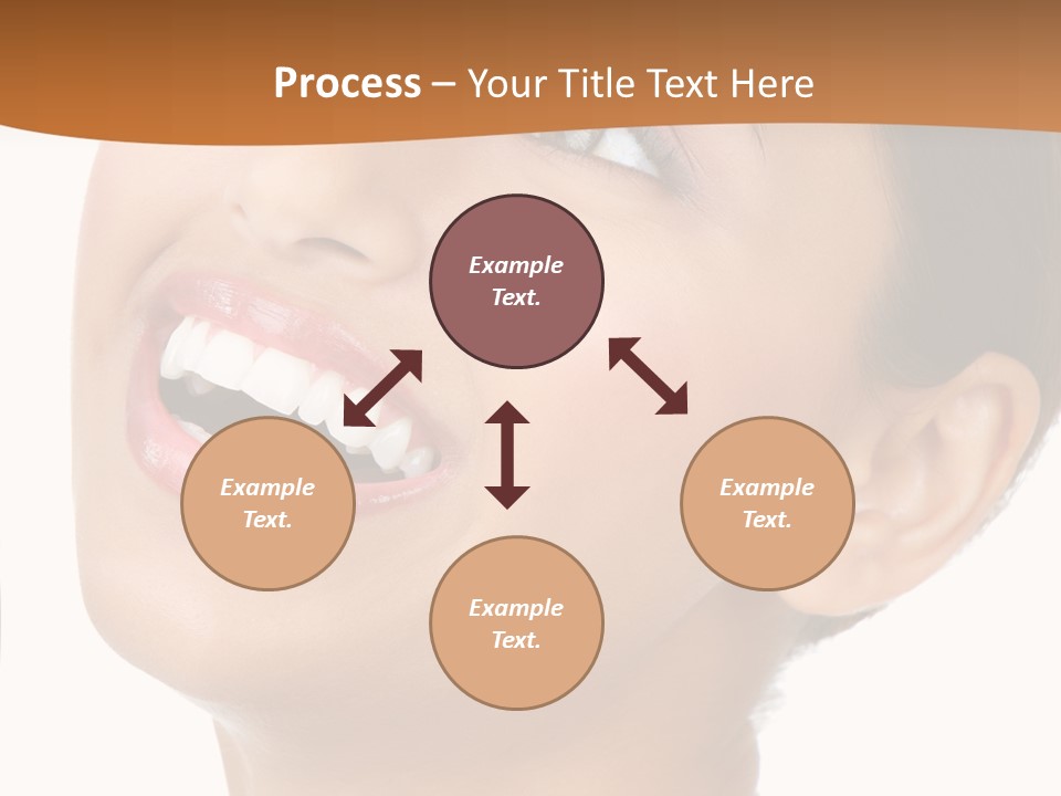 Skincare Isolated Lips PowerPoint Template