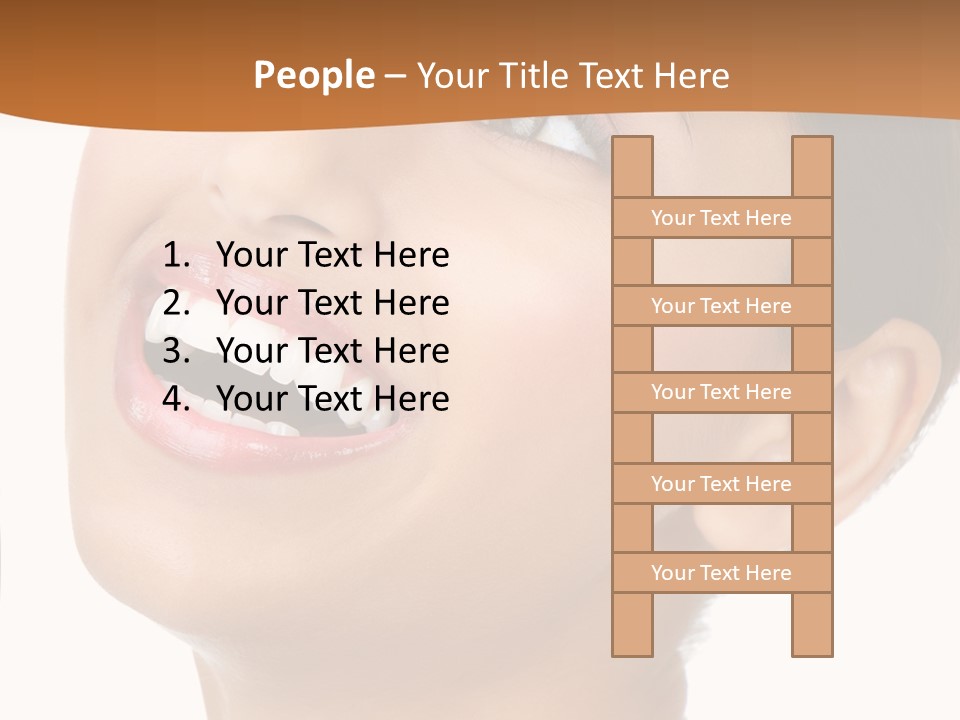 Skincare Isolated Lips PowerPoint Template