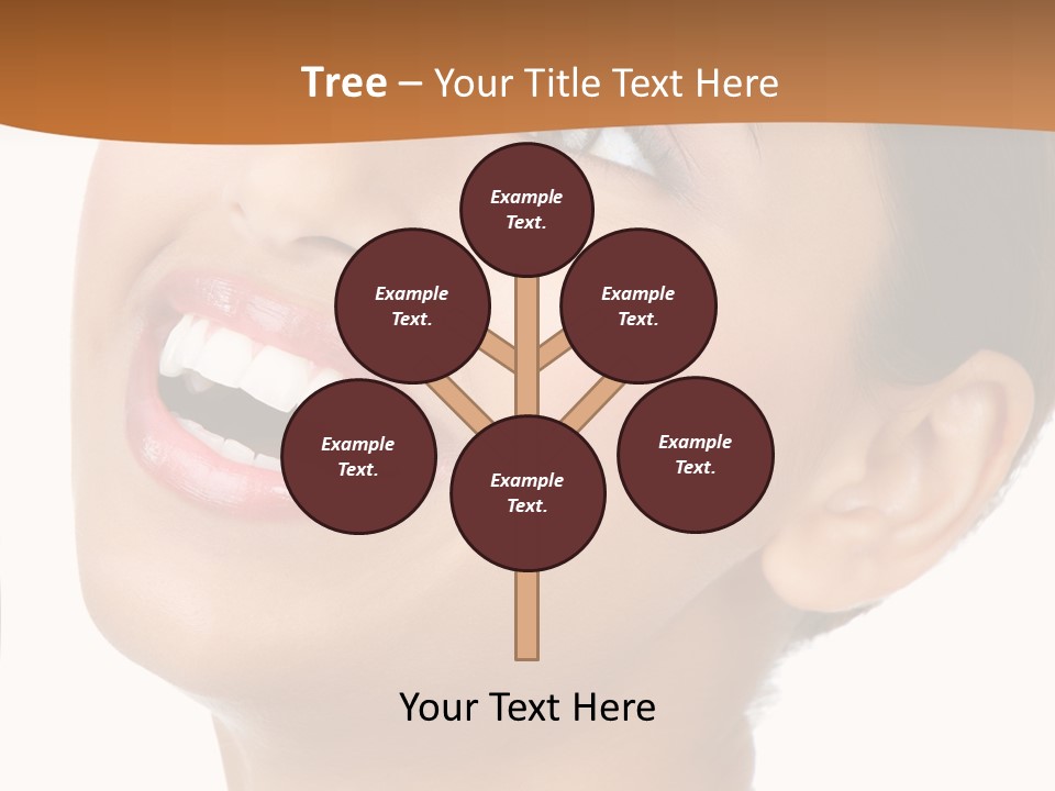 Skincare Isolated Lips PowerPoint Template