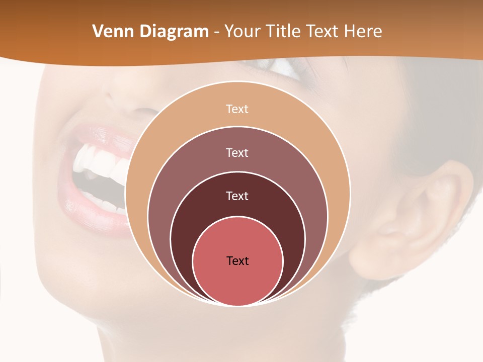Skincare Isolated Lips PowerPoint Template