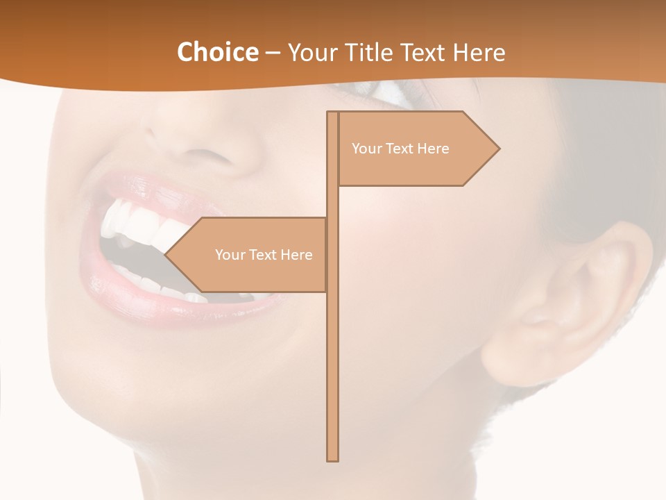 Skincare Isolated Lips PowerPoint Template