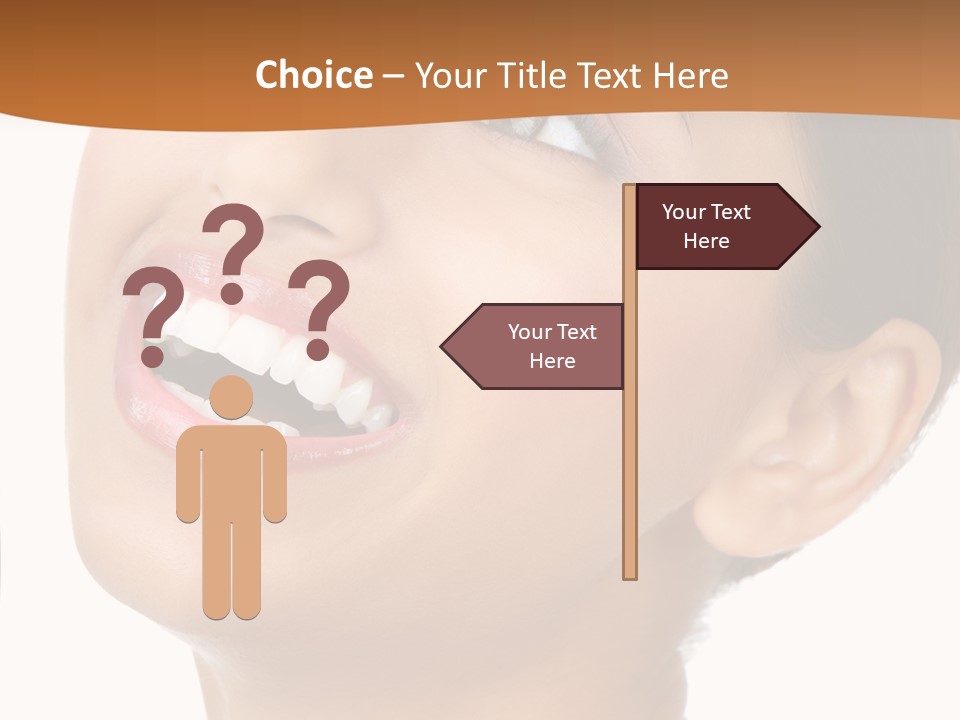 Skincare Isolated Lips PowerPoint Template
